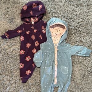 Carter’s Baby Girl Footless Bodysuit - 2-pack 3 months